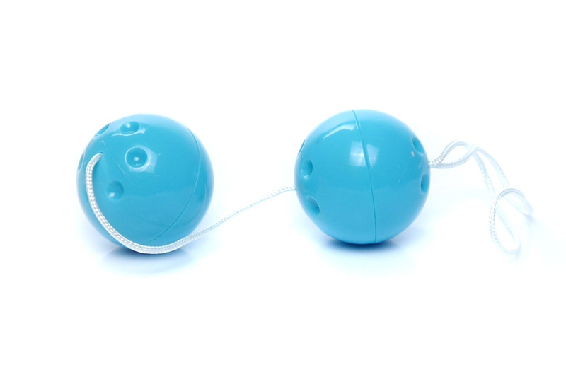Palline con Sfera Interna Duo Balls 3,5cm Azzurre