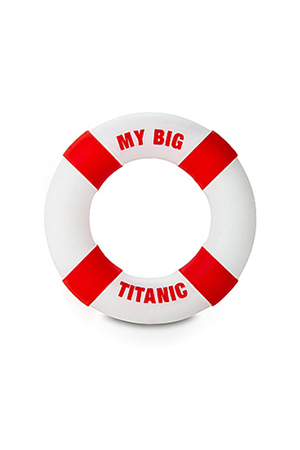Anello Fallico Buoy My Big Titanic Diam 3cm Rosso