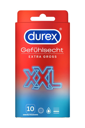 Profilattici XXL Durex Extra Gross 10pz