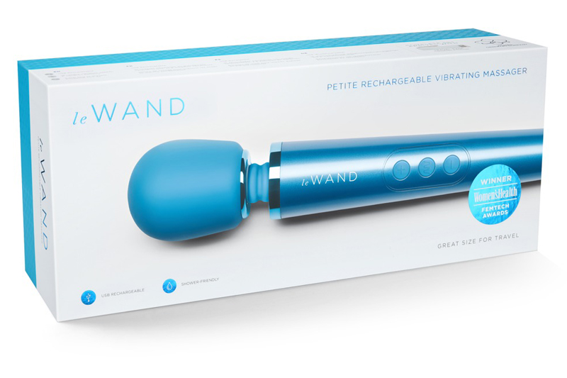 Stimolatore Vaginale leWand Petite 25cm Blu