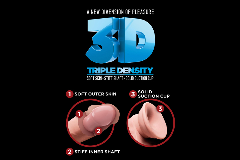 Dildo Realistico 3D King Cock 20cm