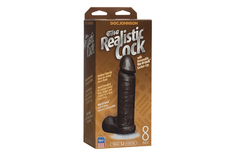 Fallo Realistico Realistic Cock Nero VAC-U-LOCK 22cm