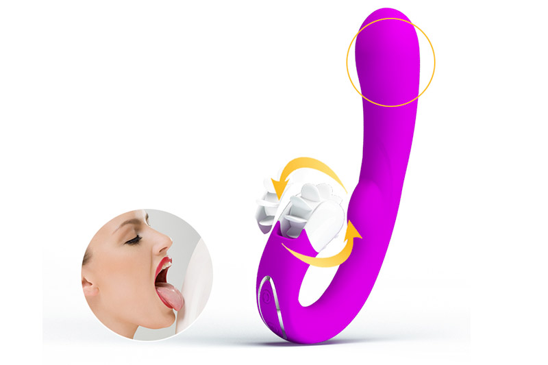 Stimolatore Vaginale Pretty Love Magic Tongue 19cm Viola