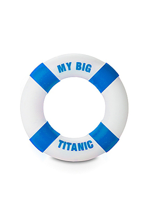 Anello Fallico Buoy My Big Titanic Diam 3cm Azzurro