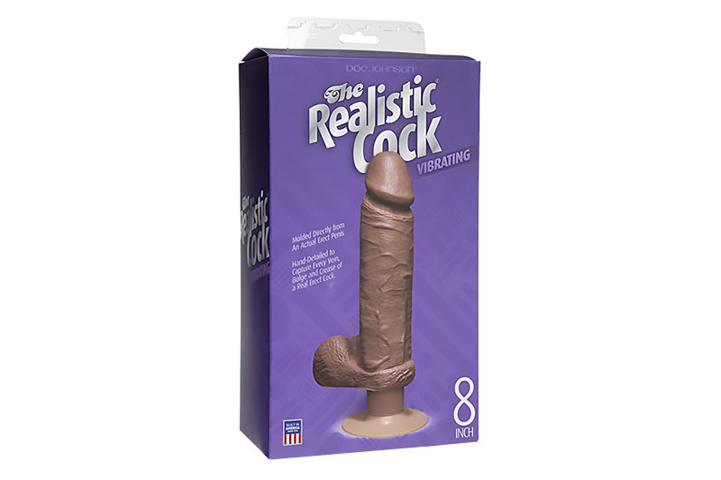 Fallo Realistico Realistic Cock Mulatto 22cm Vibrante