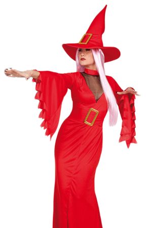 Costume Sexy da Strega Rosso